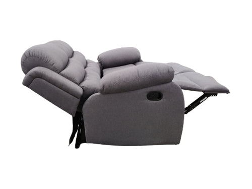 Sillón Reclinable 2 Cuerpos Beverly Negro/Marrón/Gris