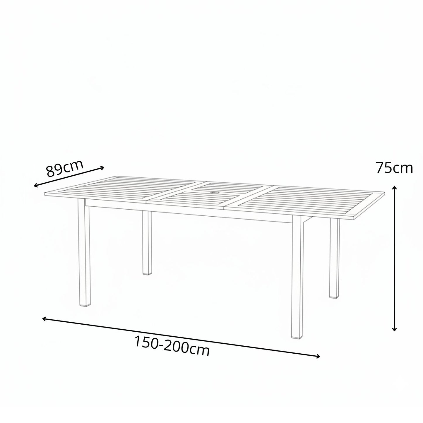 Mesa Extensible Kingsbury Lynx De Madera