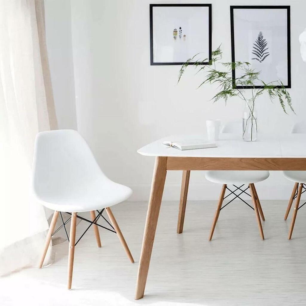 Juego De Sillas Eames X4 Unidades Variedad De Colores