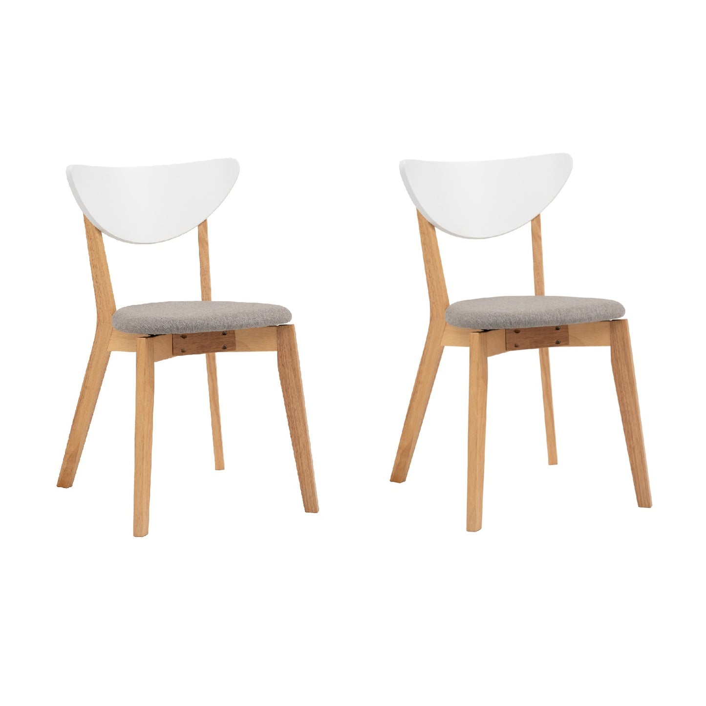Sillas De Comedor Naida X2 Gris Claro
