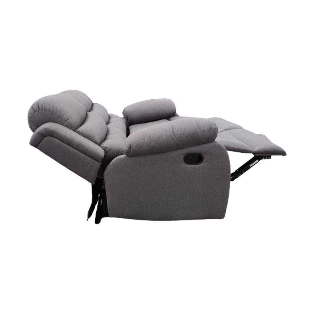 Sillón Reclinable 2 Cuerpos Beverly Negro/Marrón/Gris