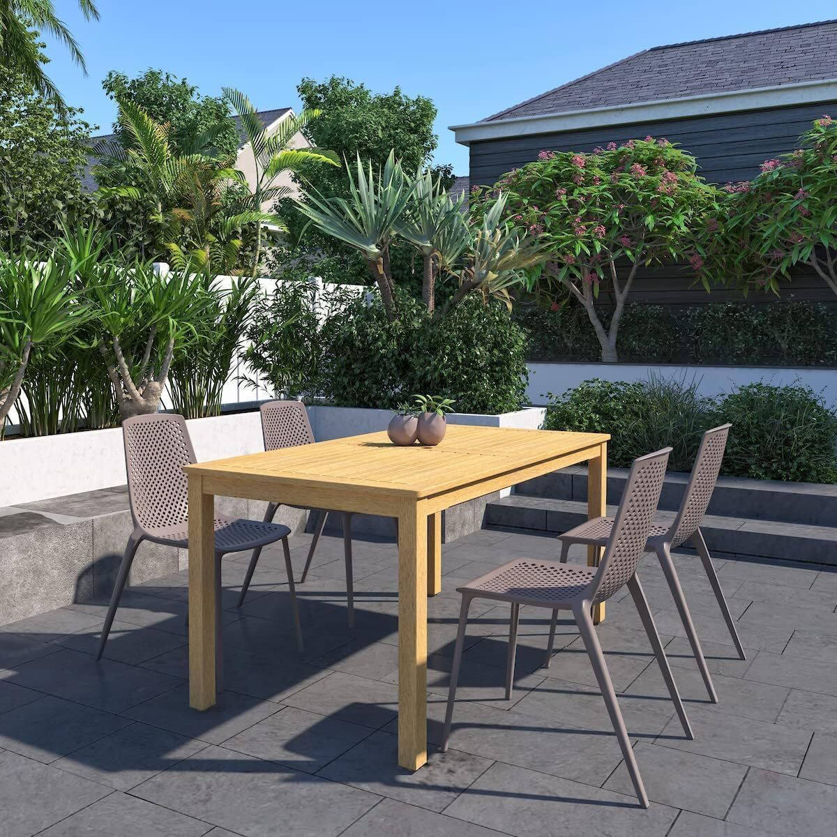 Mesa De Madera Rectangular Orlando