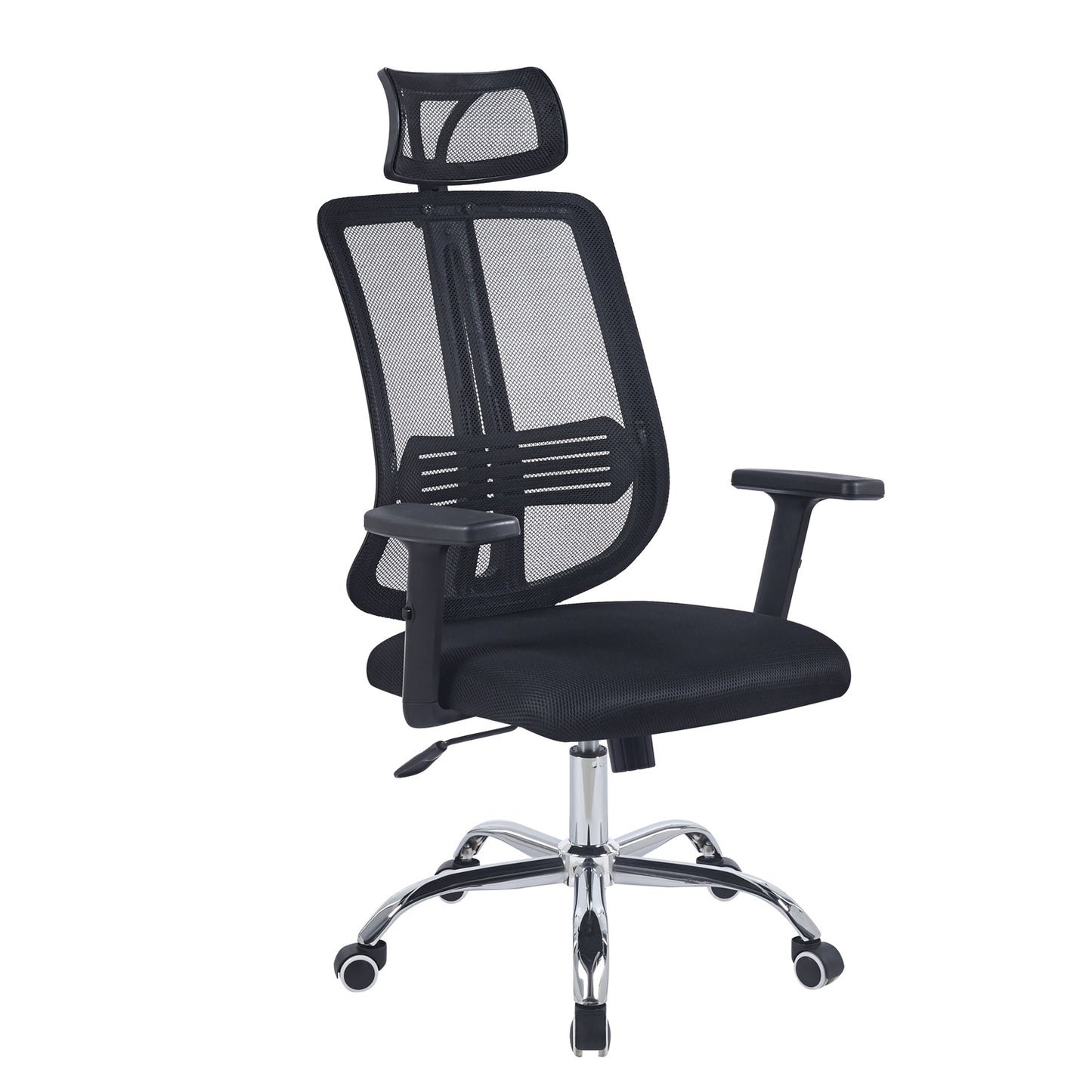Silla De Oficina Mesh Ergonómica Base Cromada