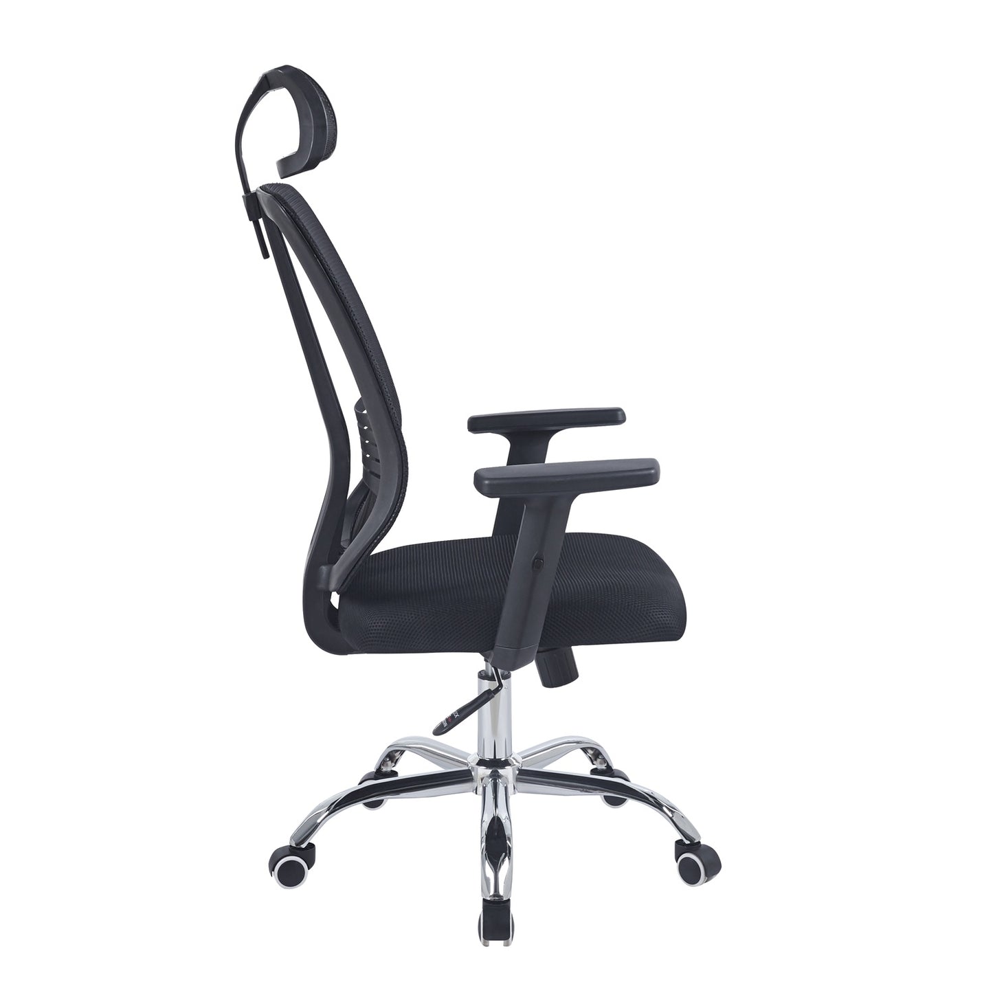 Silla De Oficina Mesh Ergonómica Base Cromada