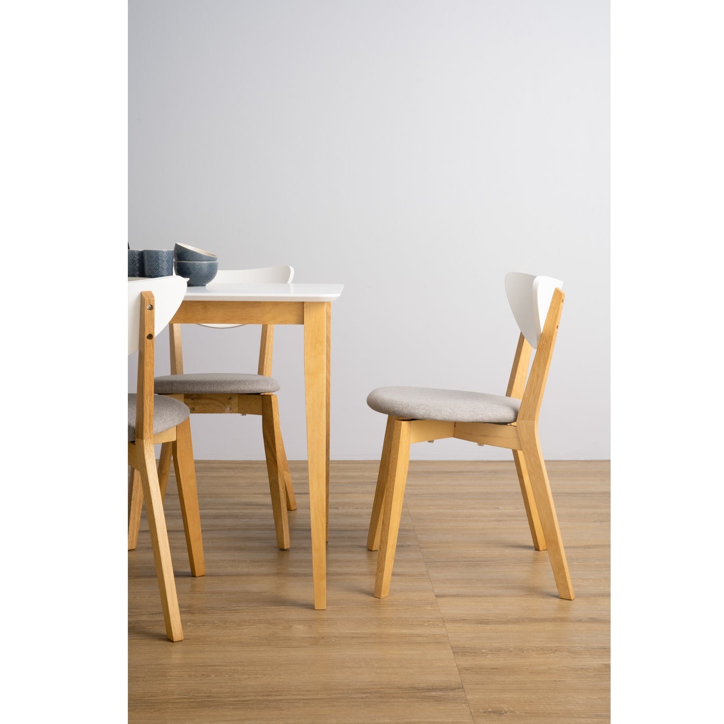 Sillas De Comedor Naida X2 Gris Claro
