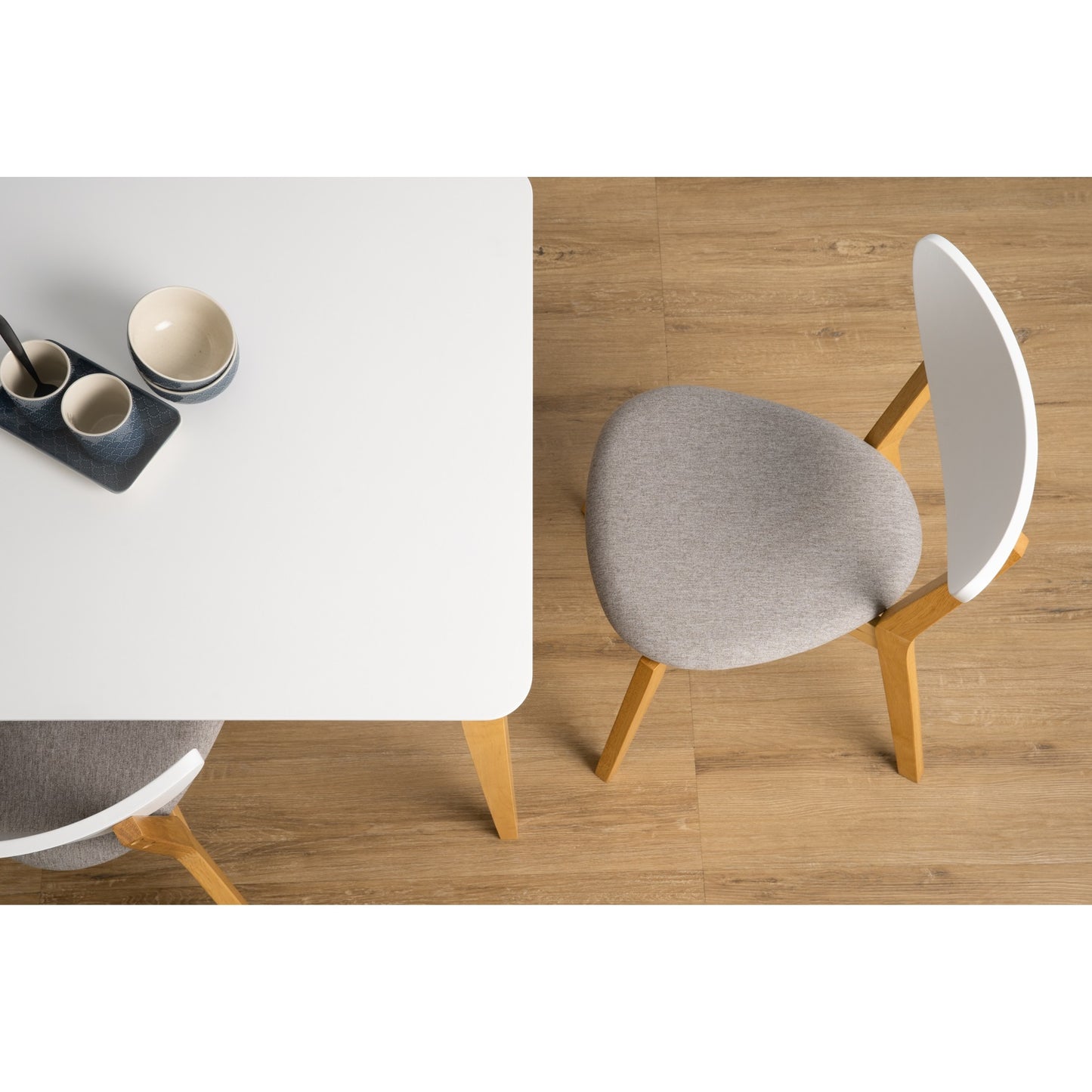 Sillas De Comedor Naida X2 Gris Claro