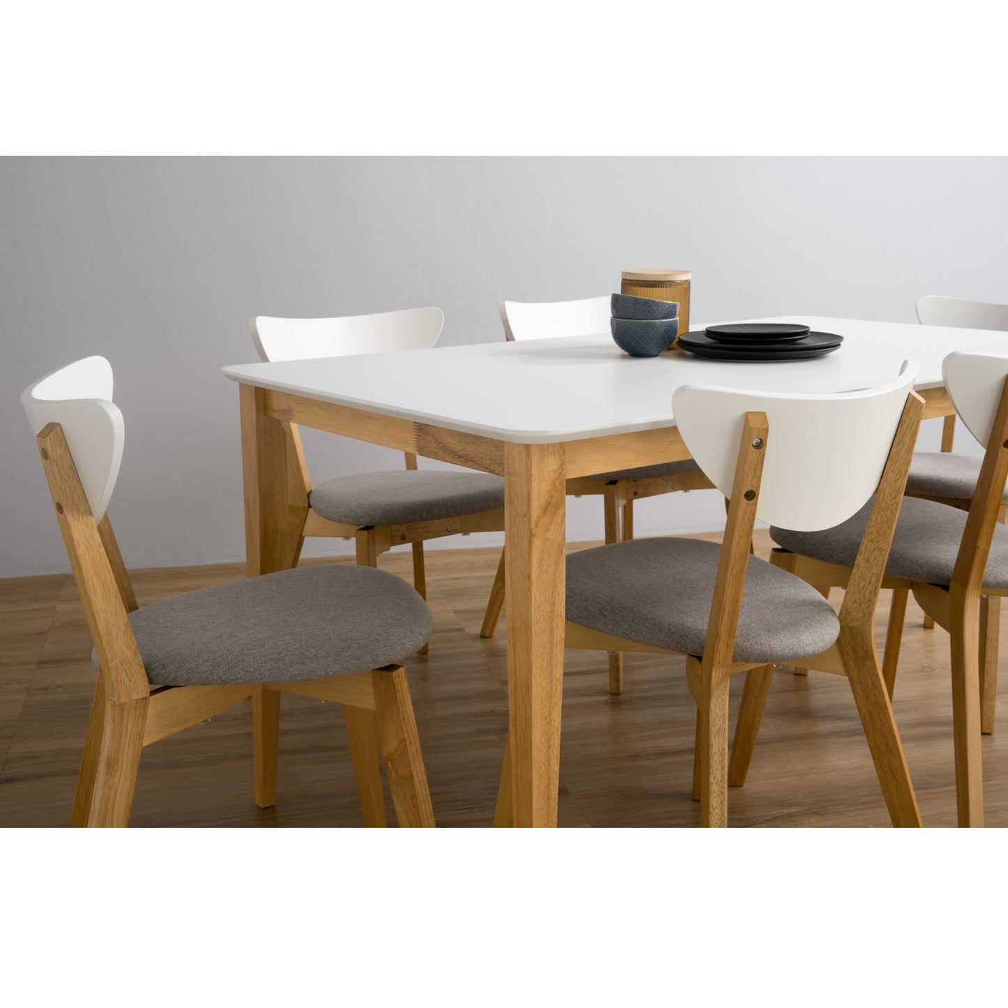 Sillas De Comedor Naida X2 Gris Claro