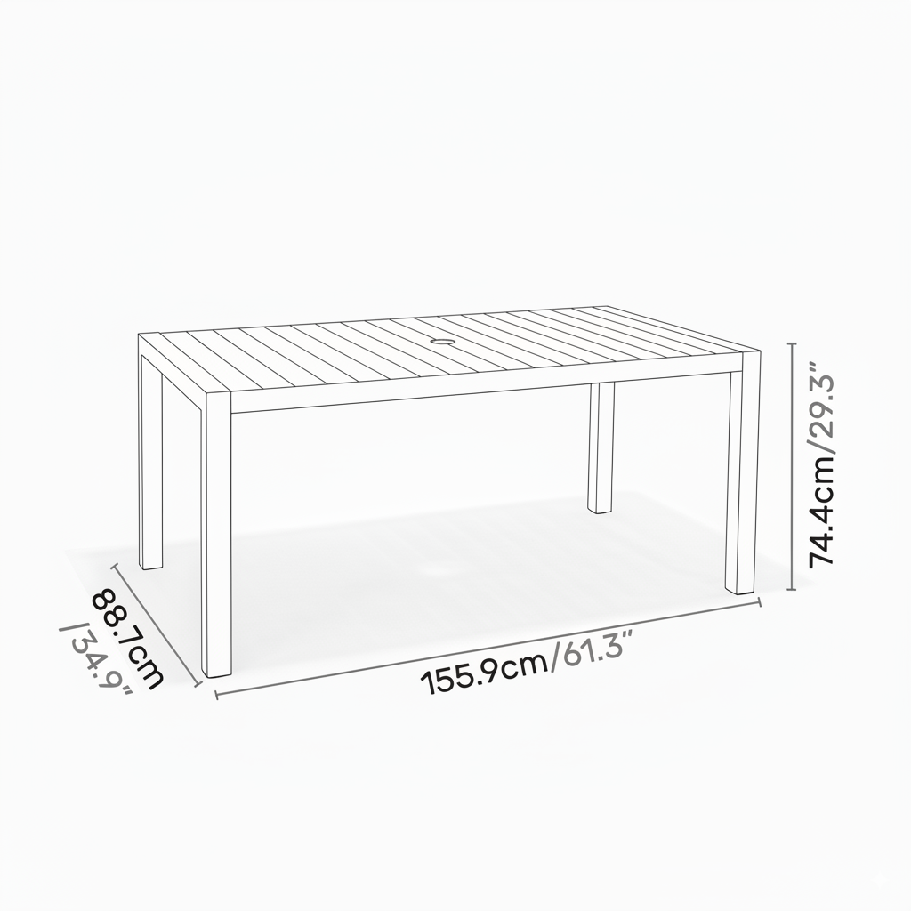 Mesa Rectangular Panamá