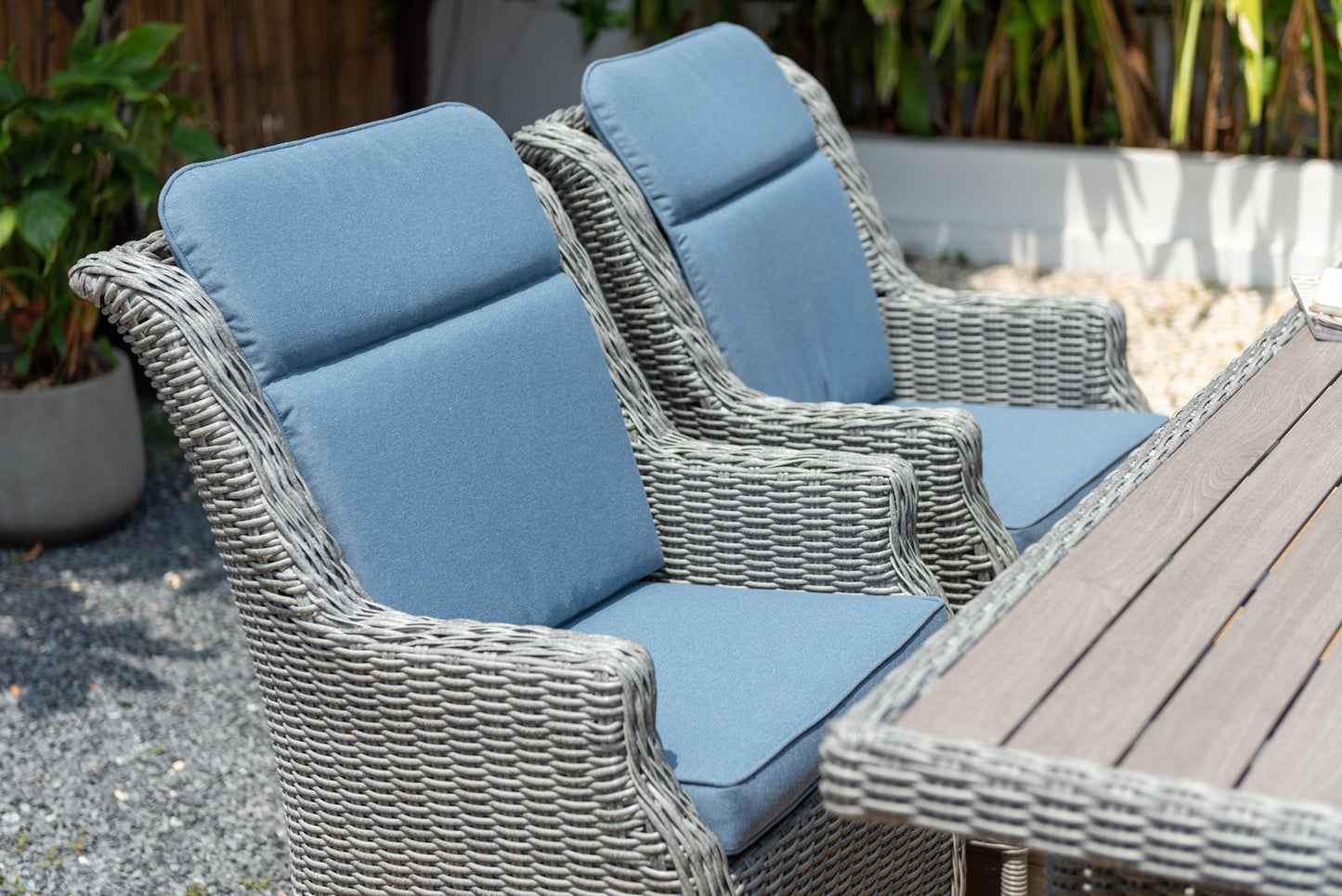 Set De Exterior Bermuda Con 6 Sillas Haití Carver