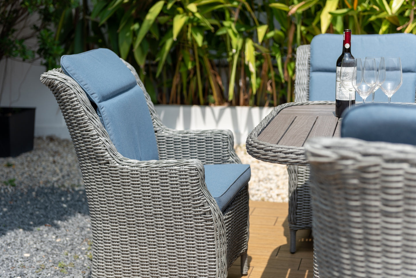 Set De Exterior Bermuda Con 6 Sillas Haití Carver