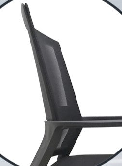 Asiento ergonómico curvado