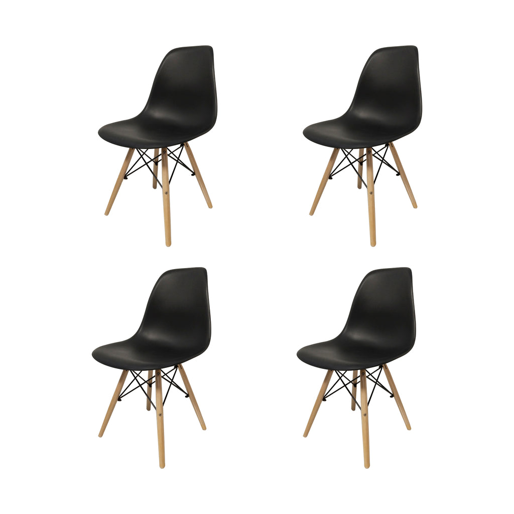 Juego De Sillas Eames X4 Unidades Variedad De Colores