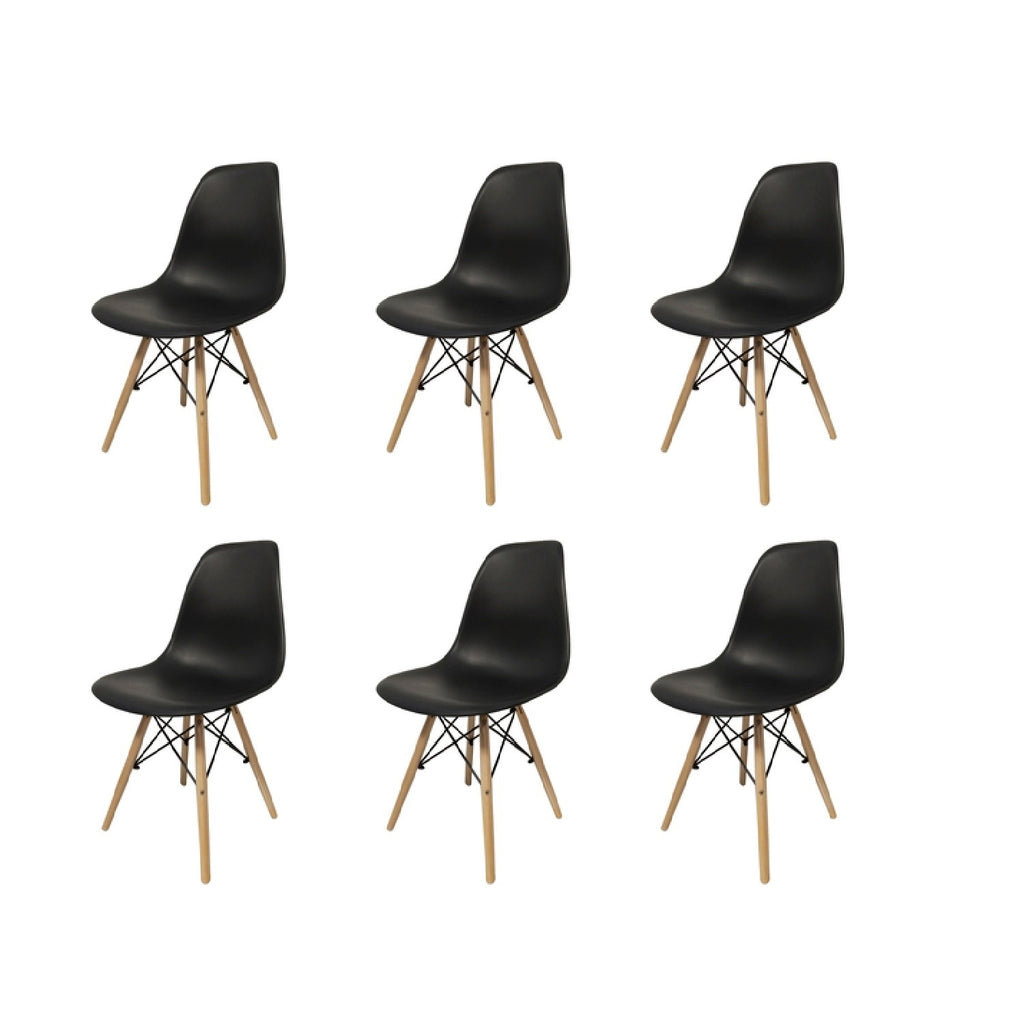 Juego De Sillas Eames X6 Unidades Variedad De Colores