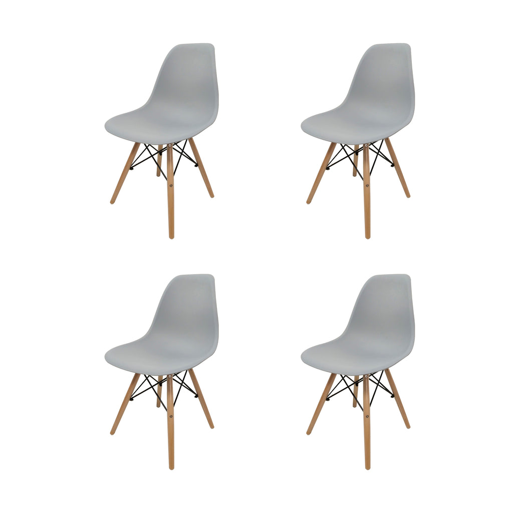 Juego De Sillas Eames X4 Unidades Variedad De Colores