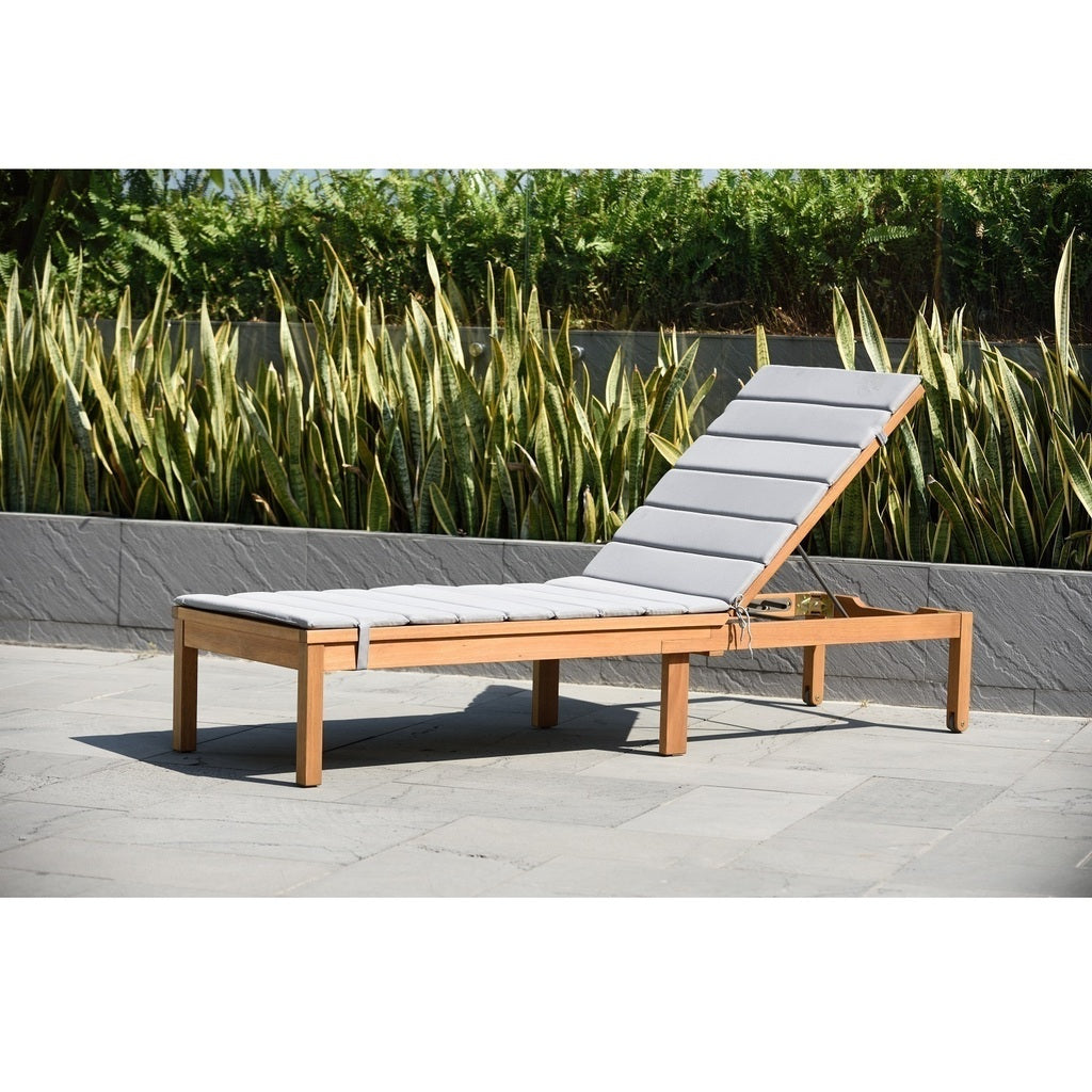 Reposera Jardín Madera Kingsbury Gris