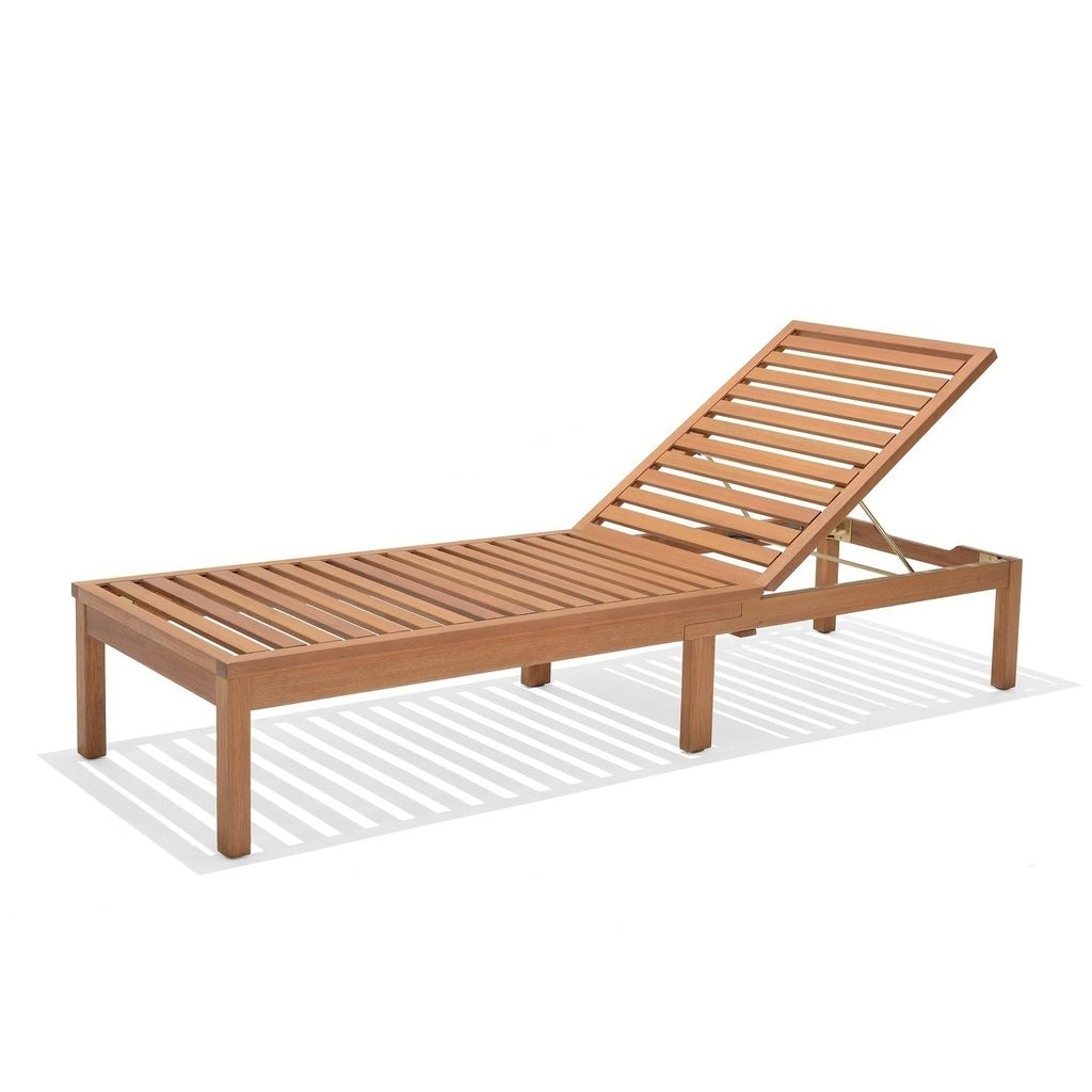 Reposera Jardín Madera Kingsbury Gris