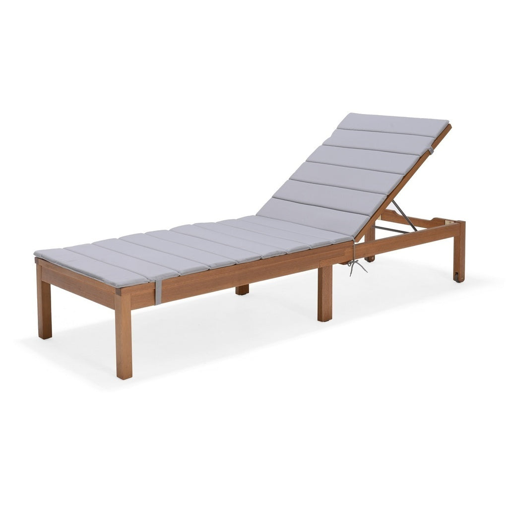 Reposera Jardín Madera Kingsbury Gris