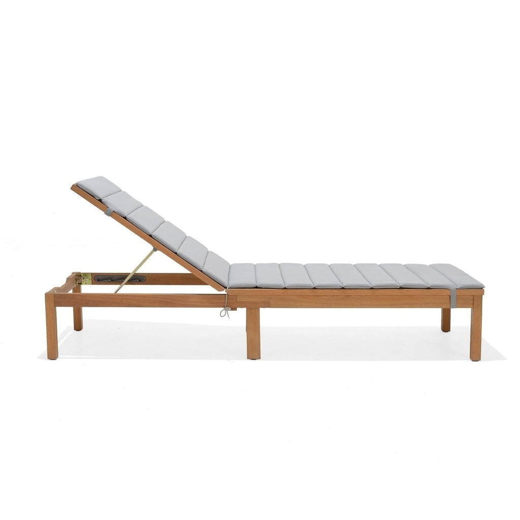 Reposera Jardín Madera Kingsbury Gris