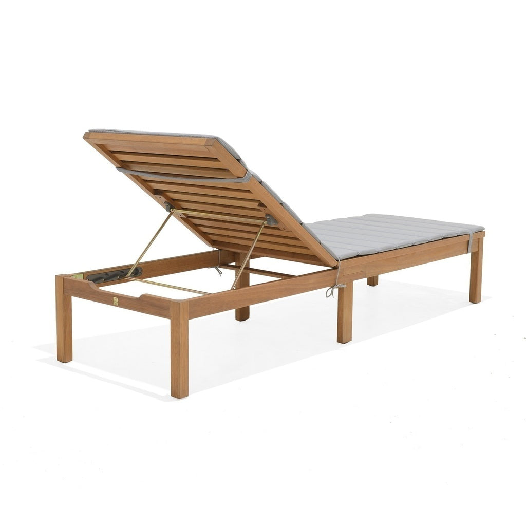 Reposera Jardín Madera Kingsbury Gris