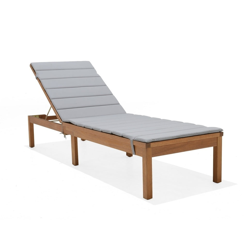 Reposera Jardín Madera Kingsbury Gris