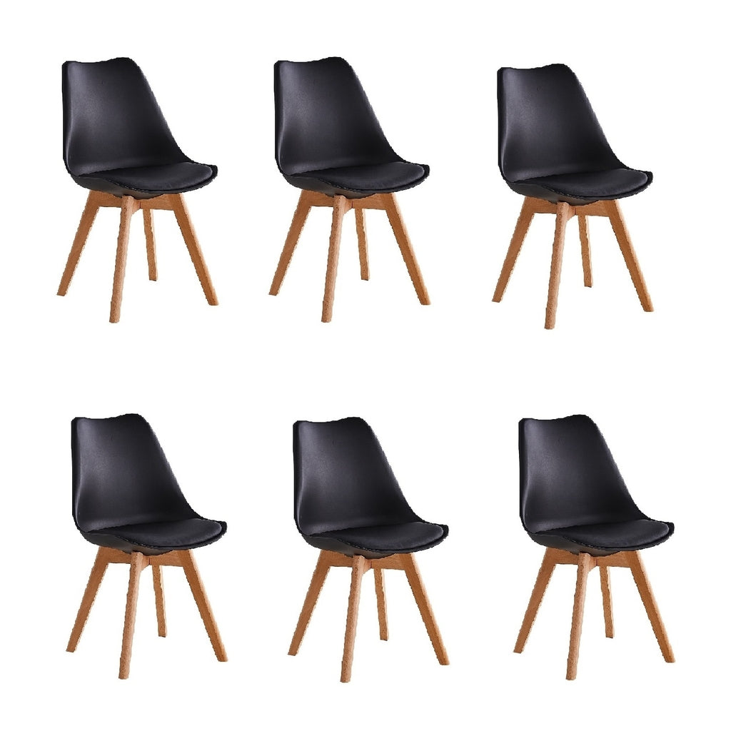 Juego De Sillas Tulip X6 Unidades (Varios Colores)