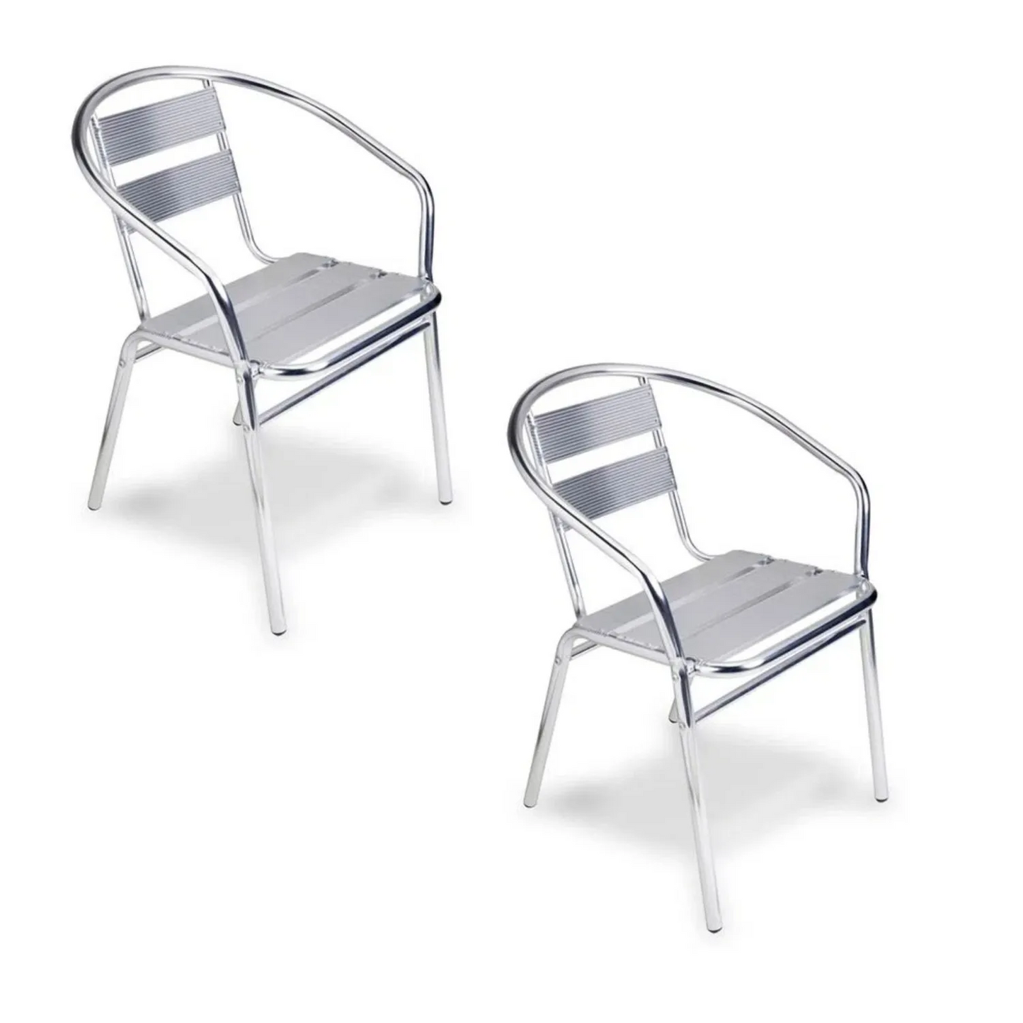 Juego De Jardín Bistro 3 Piezas Aluminio