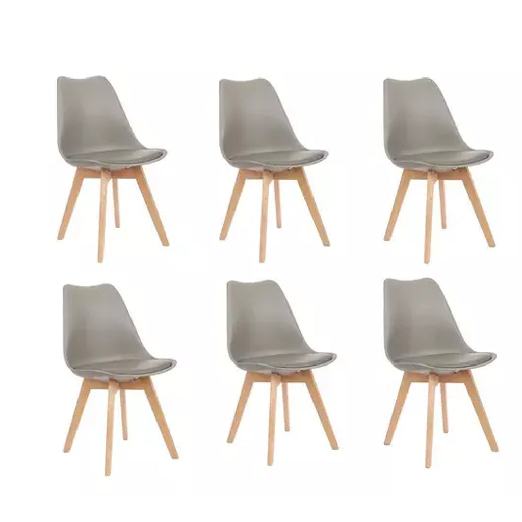 Juego De Sillas Tulip X6 Unidades (Varios Colores)