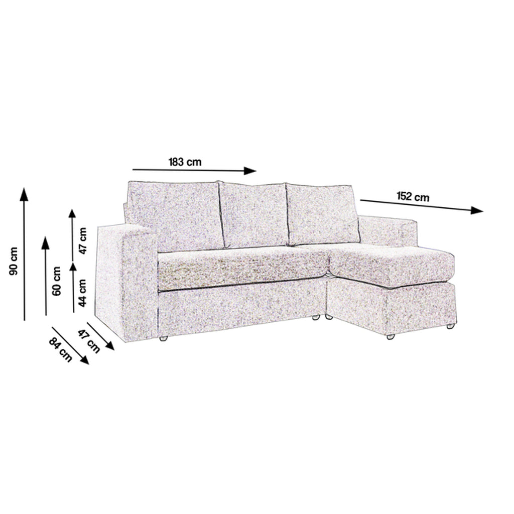 Sillón Rinconero De 3 Cuerpos Sophie