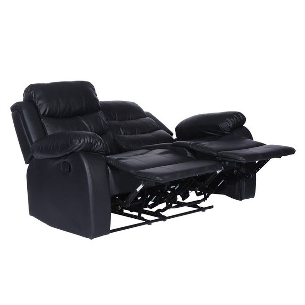 Sillón Reclinable 2 Cuerpos Beverly Negro/Marrón/Gris