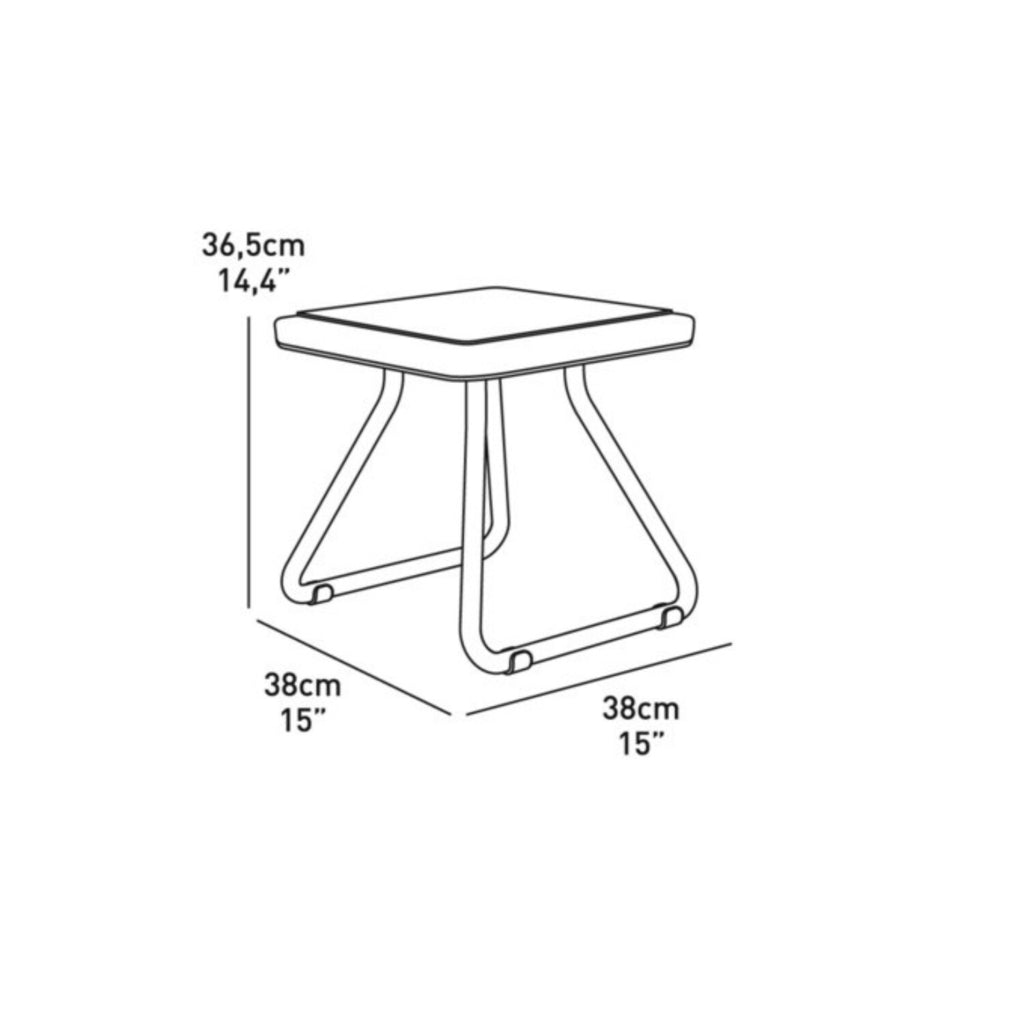 Juego De Reposeras Y Mesa Keter Pacific Sun Gris
