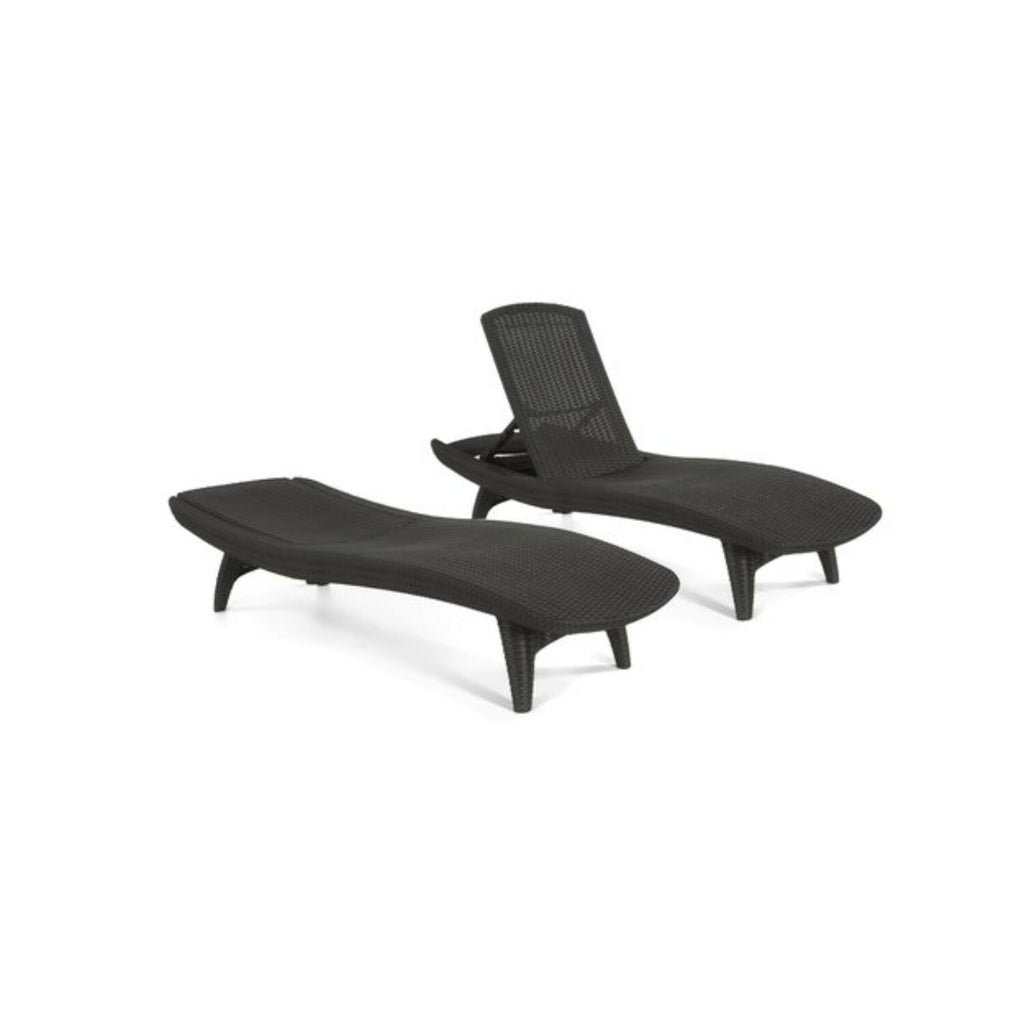 Juego De Reposeras Y Mesa Keter Pacific Sun Gris