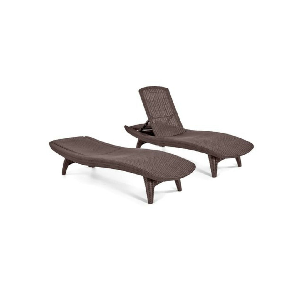 Juego De Reposeras Y Mesa Keter Pacific Sun Marron