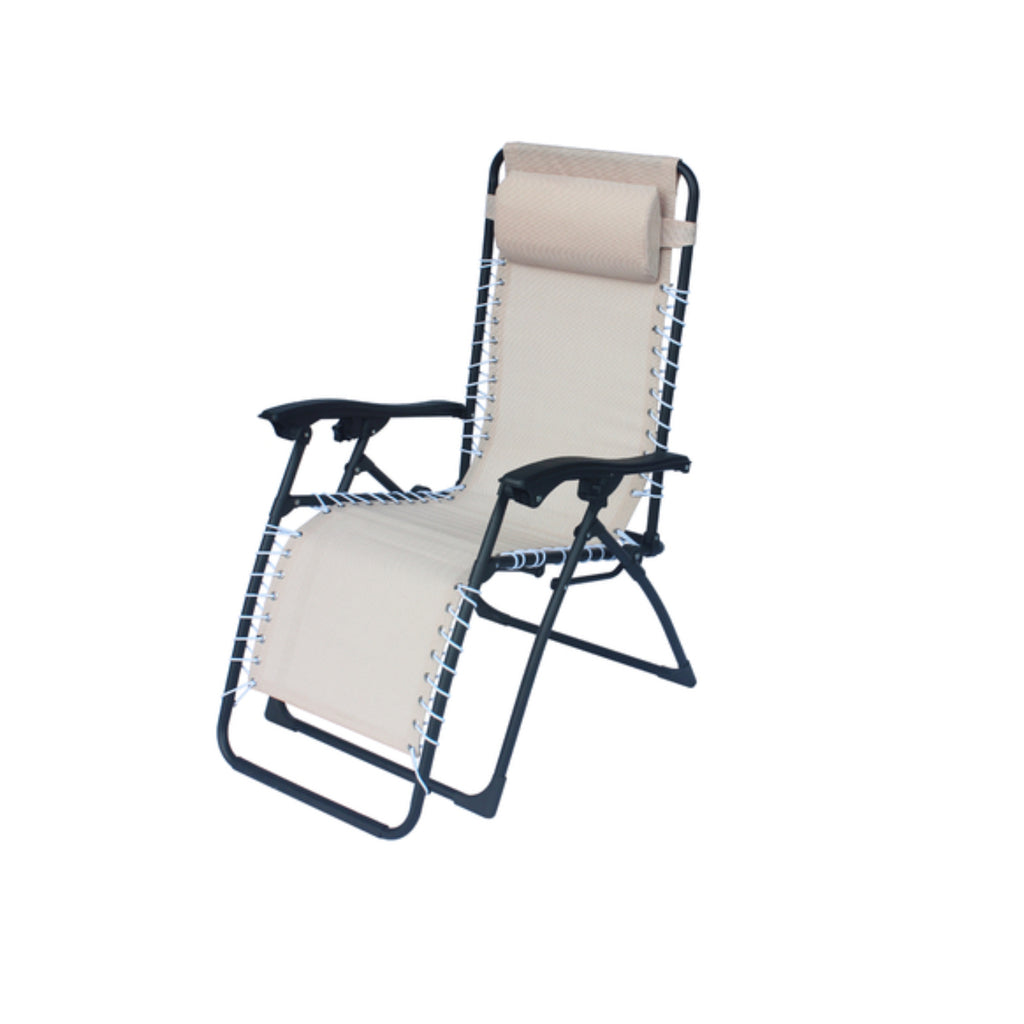 Reposera Relax Color Negro O Beige