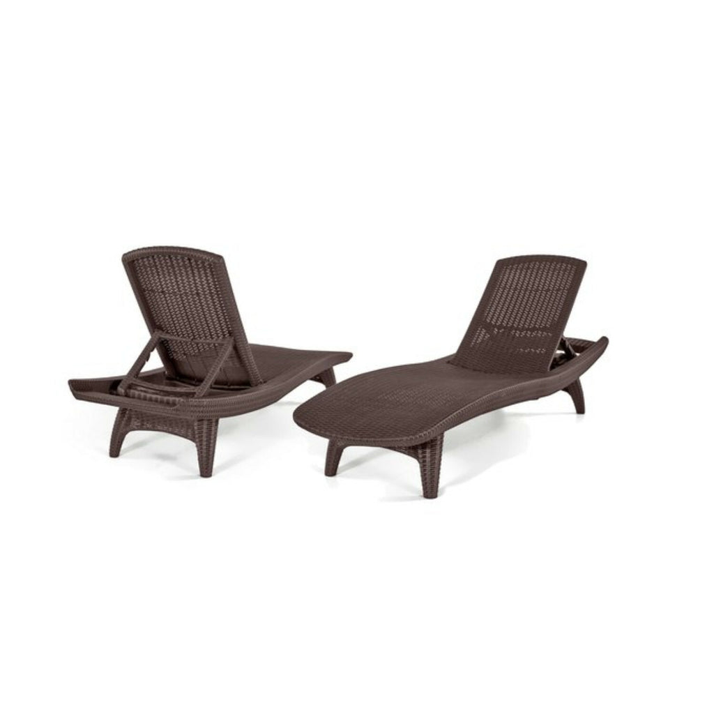 Juego De Reposeras Y Mesa Keter Pacific Sun Marron