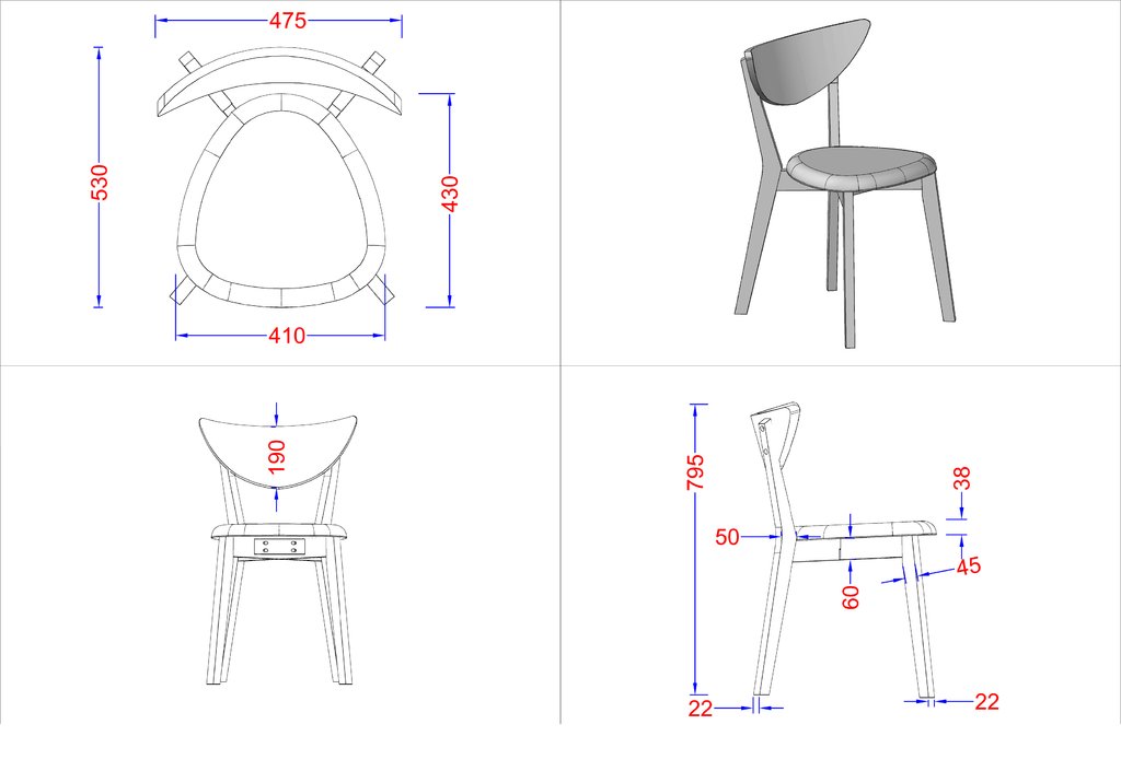 Set De Sillas De Comedor Wendover X2 Unidades - Varios Colores