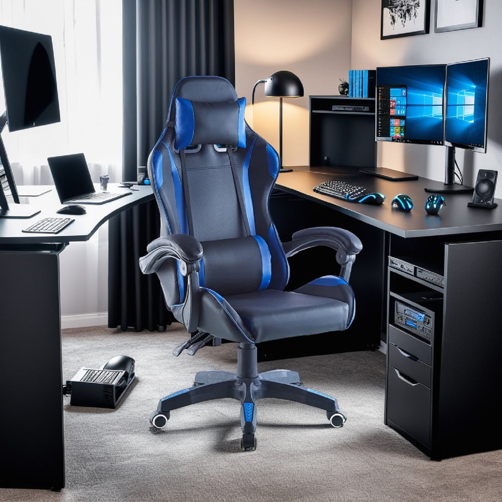 
                      
                        Silla Gamer Ergonómica Azul
                      
                    