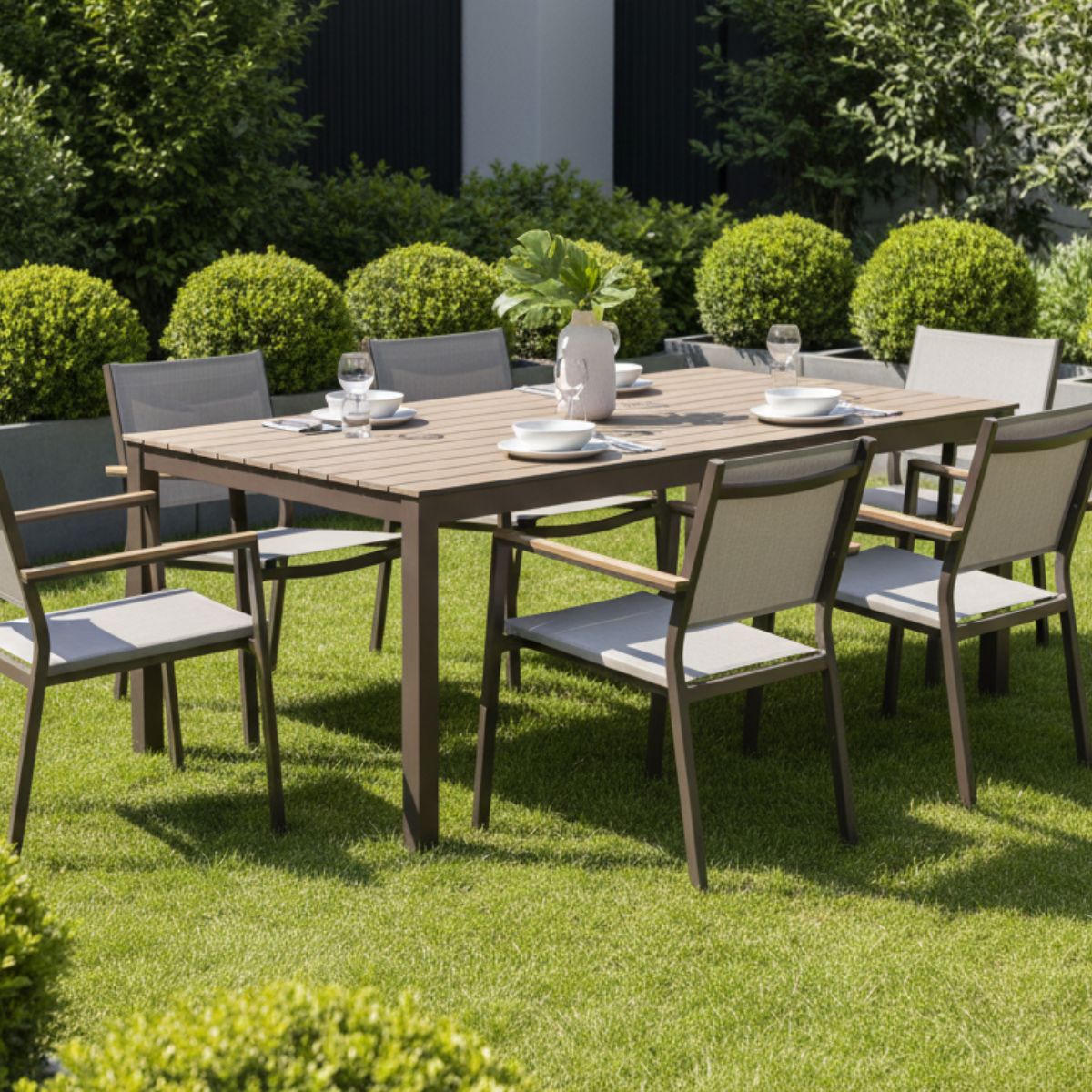 Mesa De Aluminio Chalfonte 184cm