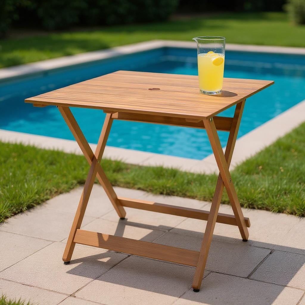 Mesa De Madera Plegable Manda