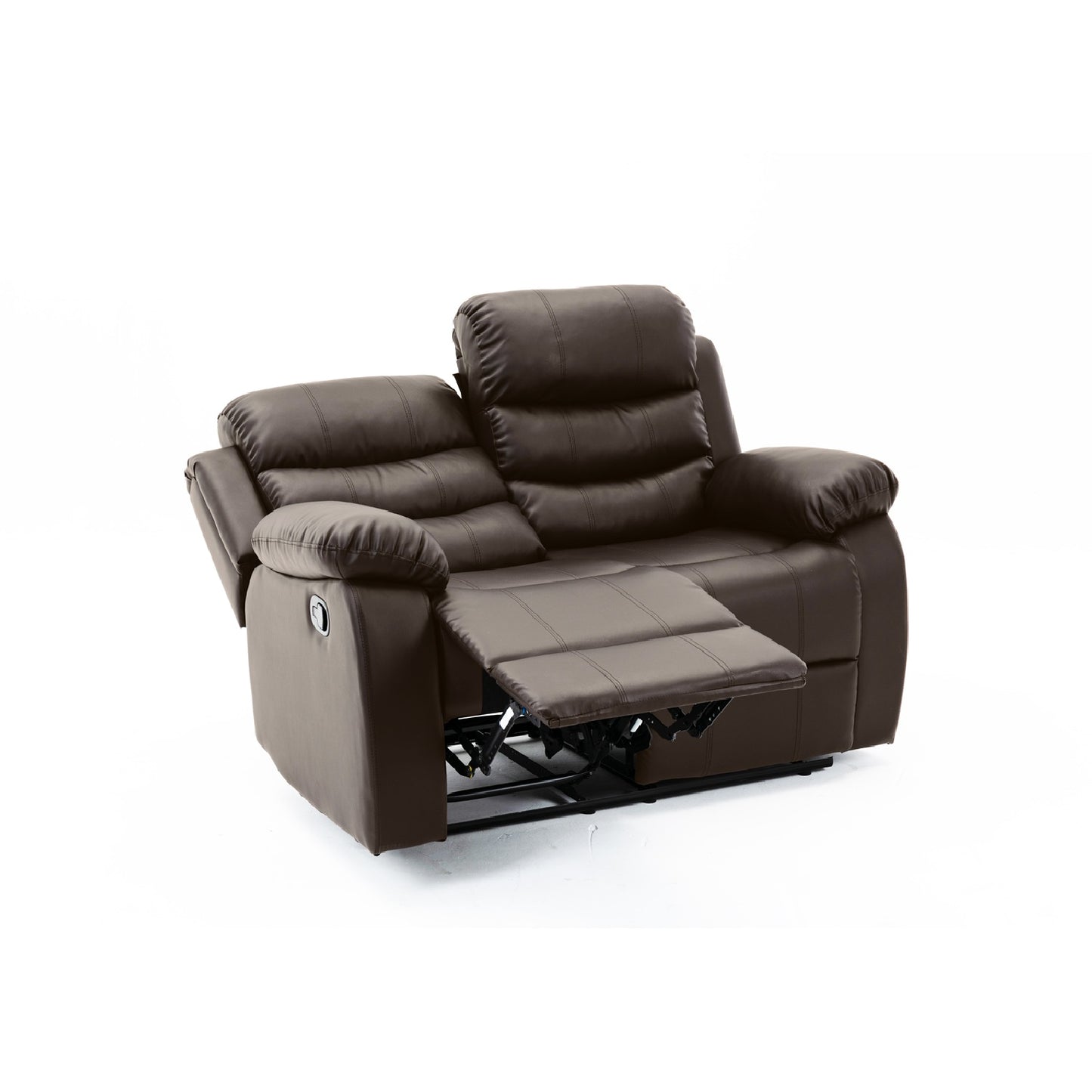 Sillón Reclinable 2 Cuerpos Beverly Negro/Marrón/Gris