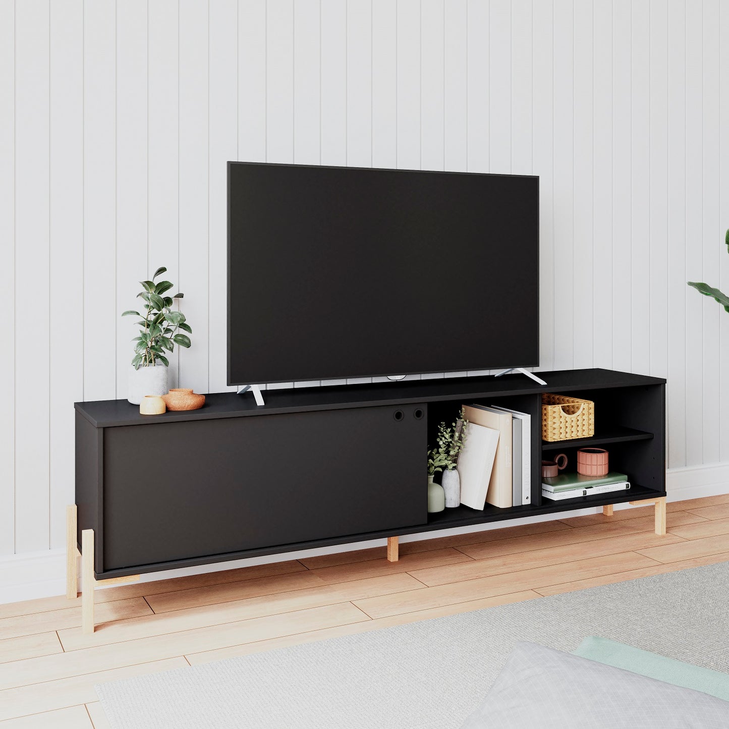 Rack Para Tv Negro Molly