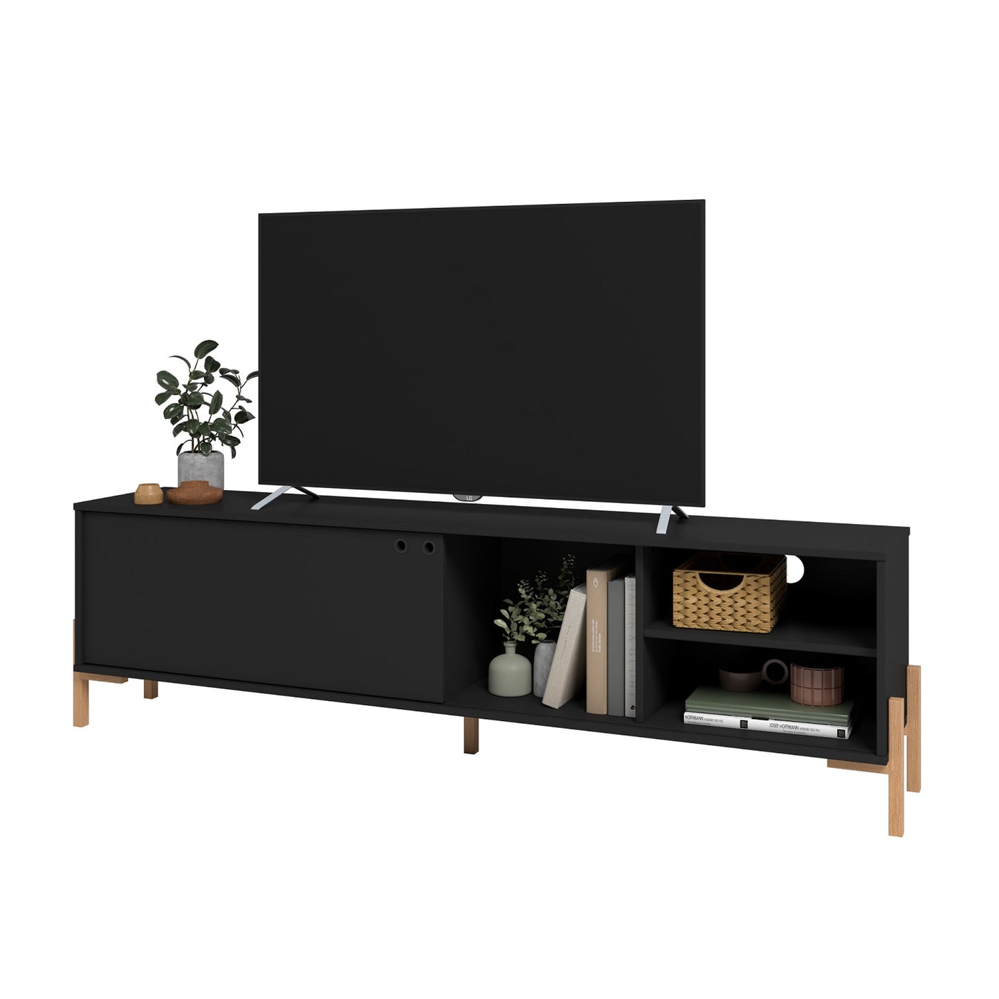 Rack Para Tv Negro Molly