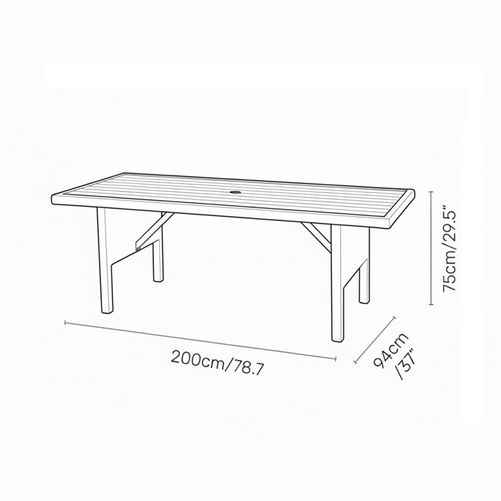 
                      
                        Mesa De Madera Rectangular Bermuda Haití
                      
                    