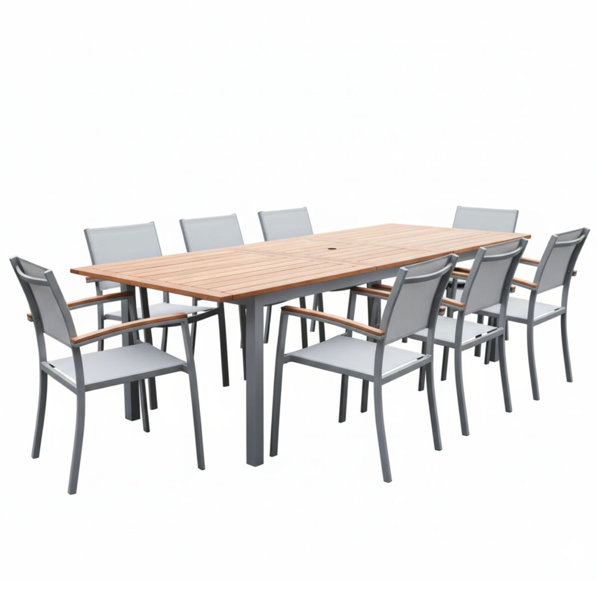 Set De Comedor Exterior Ragusa Con 8 Sillas