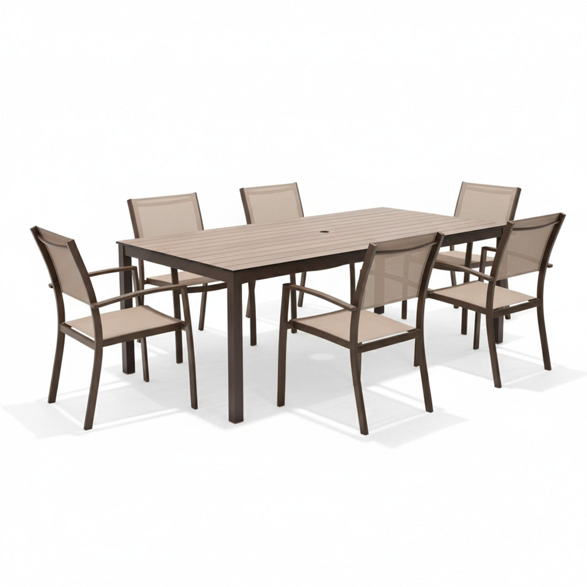 Set De Jardín Chalfonte 213cm Con 6 Sillas Solana