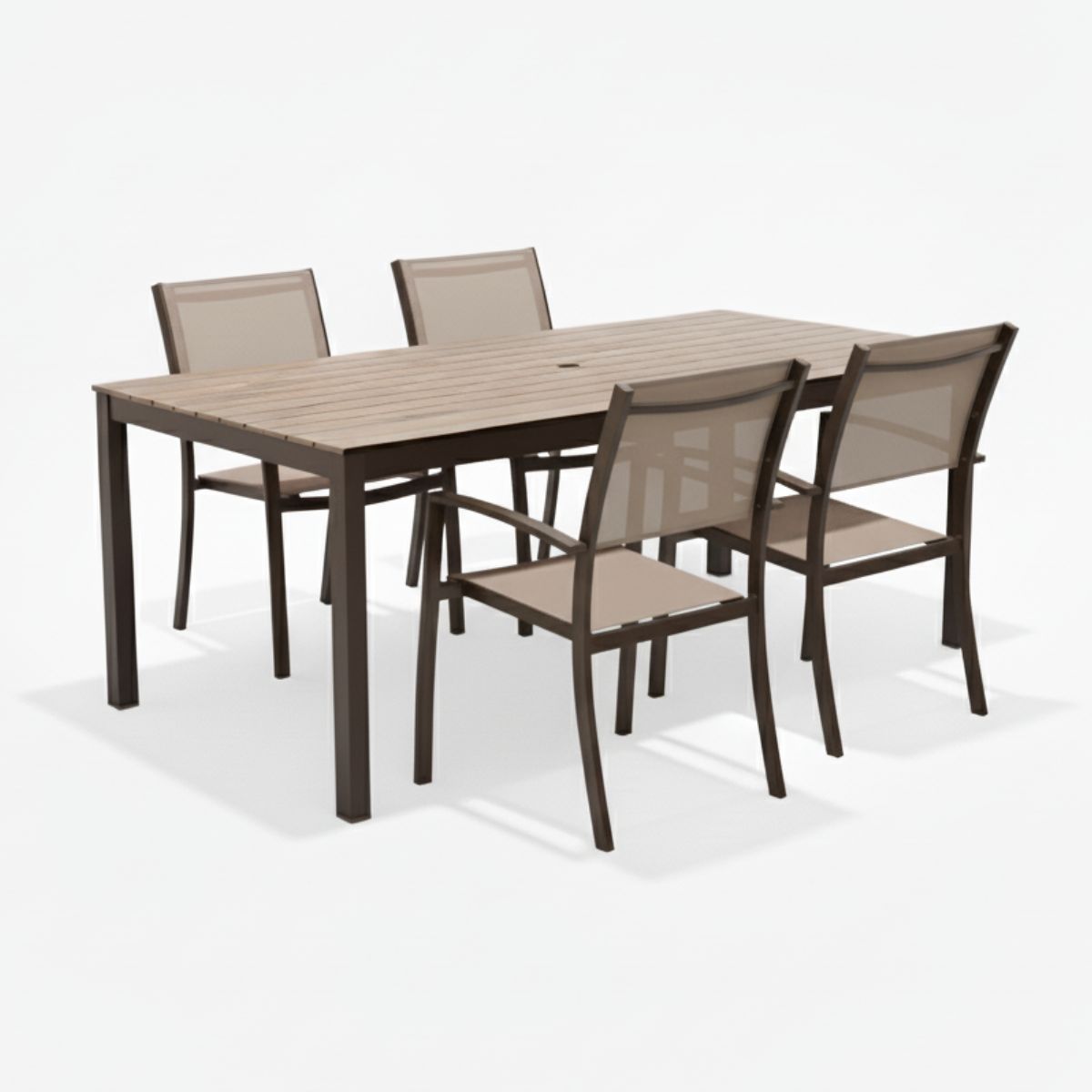 Set De Jardín Chalfonte 184cm Con 4 Sillas Solana