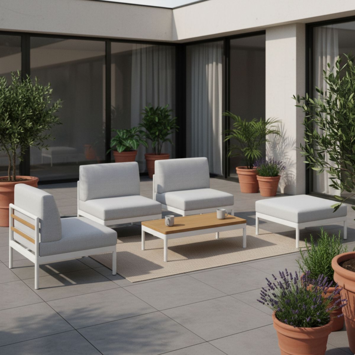 Set Living Exterior Bendigo 4 Cuerpos