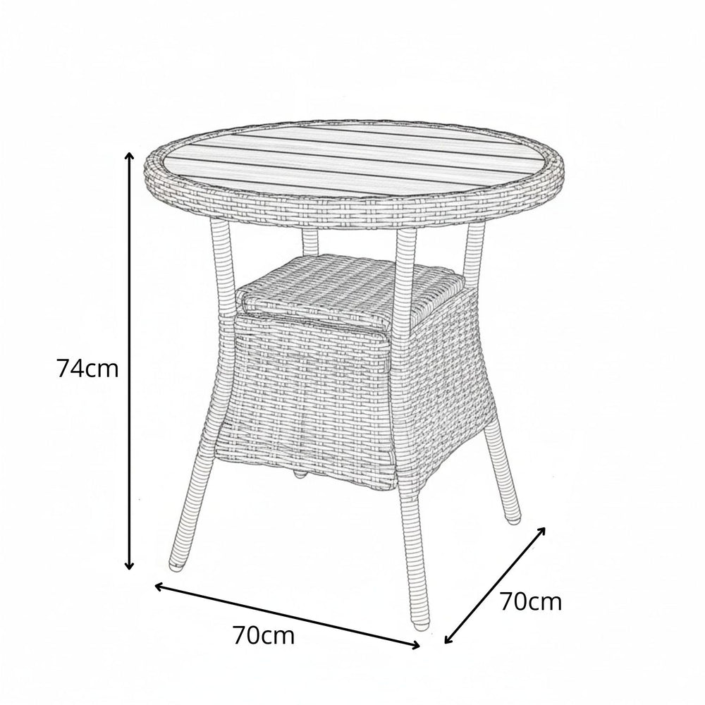 
                      
                        Mesa De Madera Redonda Martinique
                      
                    