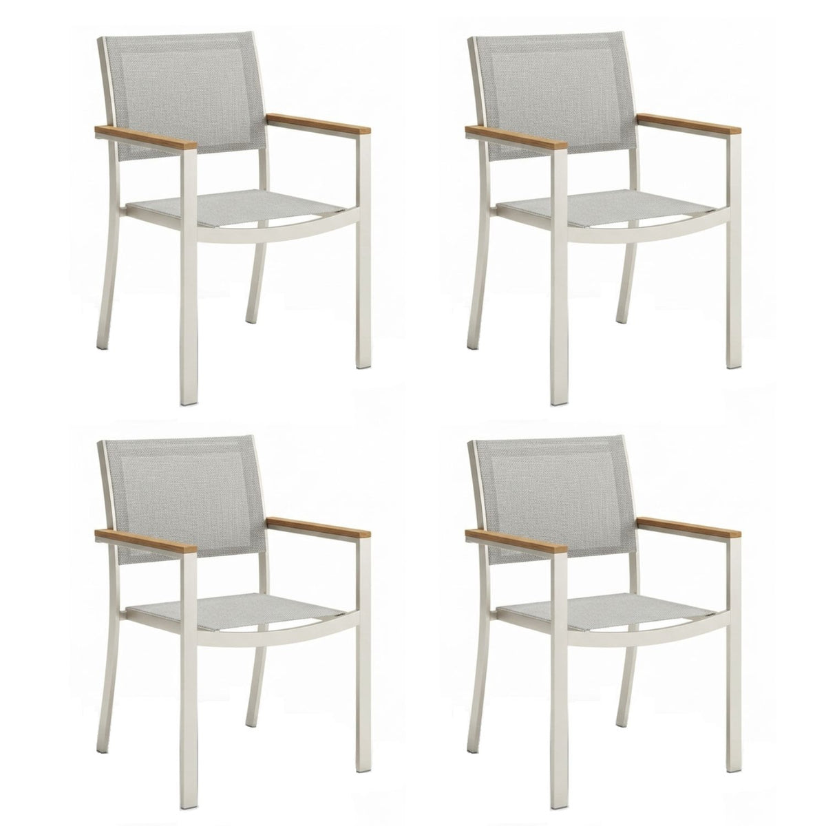 Pack De Sillas Tagula x4 Unidades Color Gris