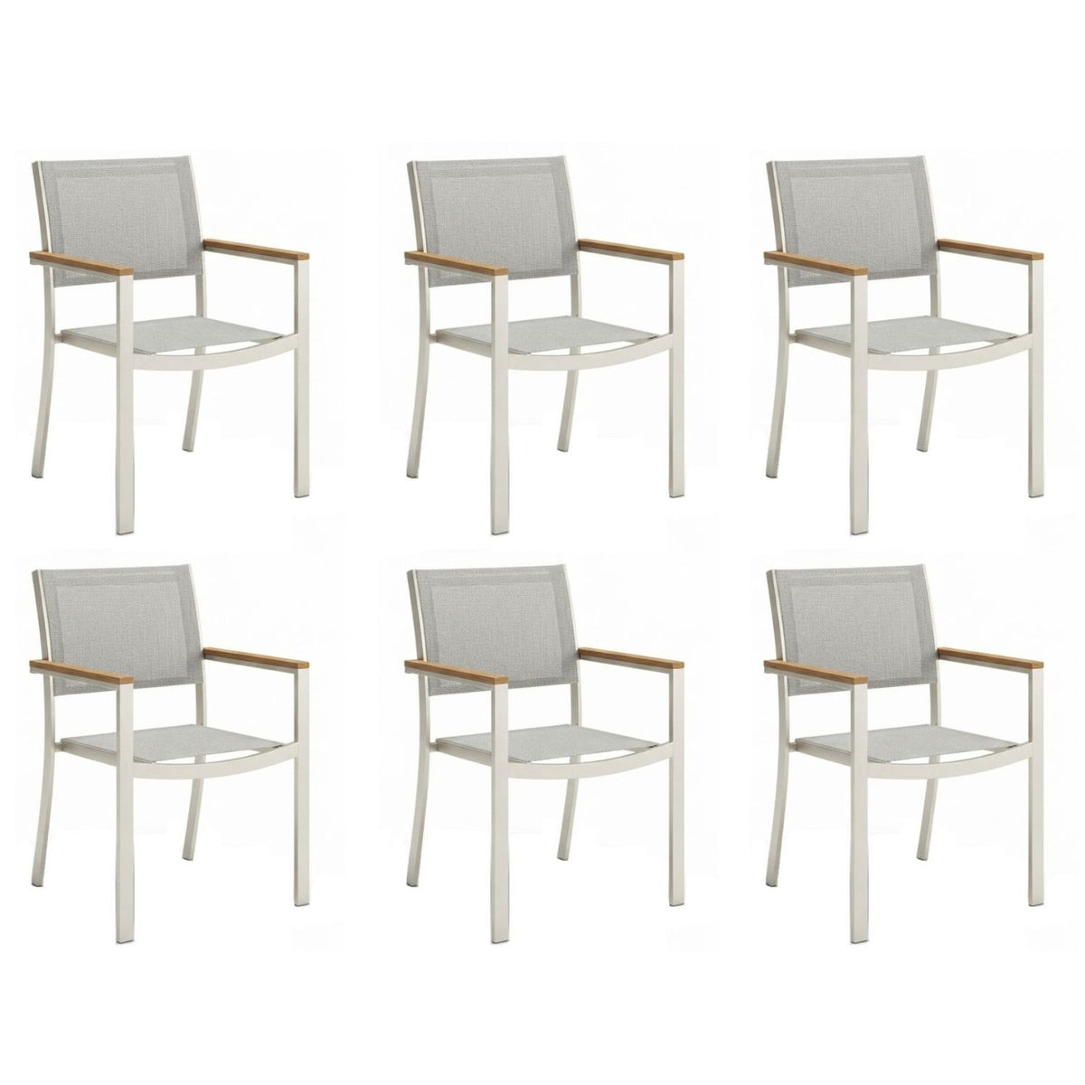 Pack De Sillas Tagula x6 Unidades Color Gris