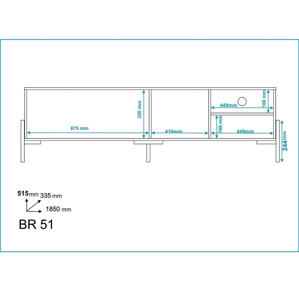 Rack para TV Blanco Molly en CORFAM – Corfam